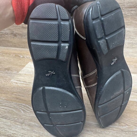 Kenneth Cole Luxury Resort Brown Leather Square Toe Loafers Men's Size 10 - Picture 4 of 7